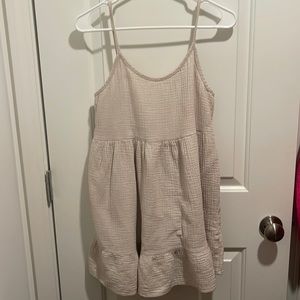 American Threads Linen Mini Dress